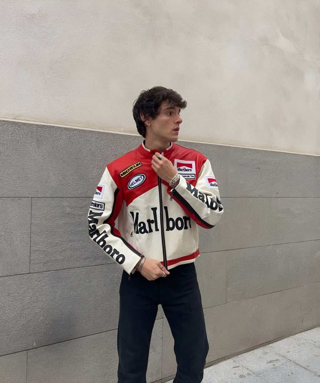 Marlboro Racing Leather Jacket - Classic Edition
