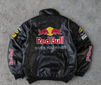 Red Bull Racing F1 Leather Jacket - Black Edition