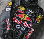 Red Bull Racing F1 Leather Jacket - Black Edition