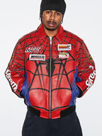 Supreme x Spider Man Leather Jacket 2026