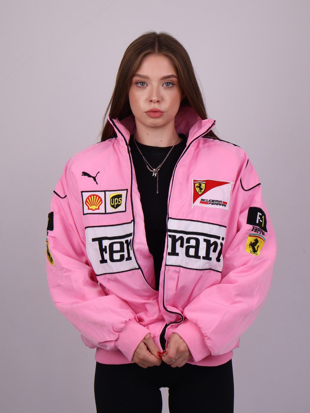 Ferrari F1 Vintage Racing Jacket - Pink