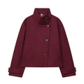 Heritage Pea Coat (Burgundy)
