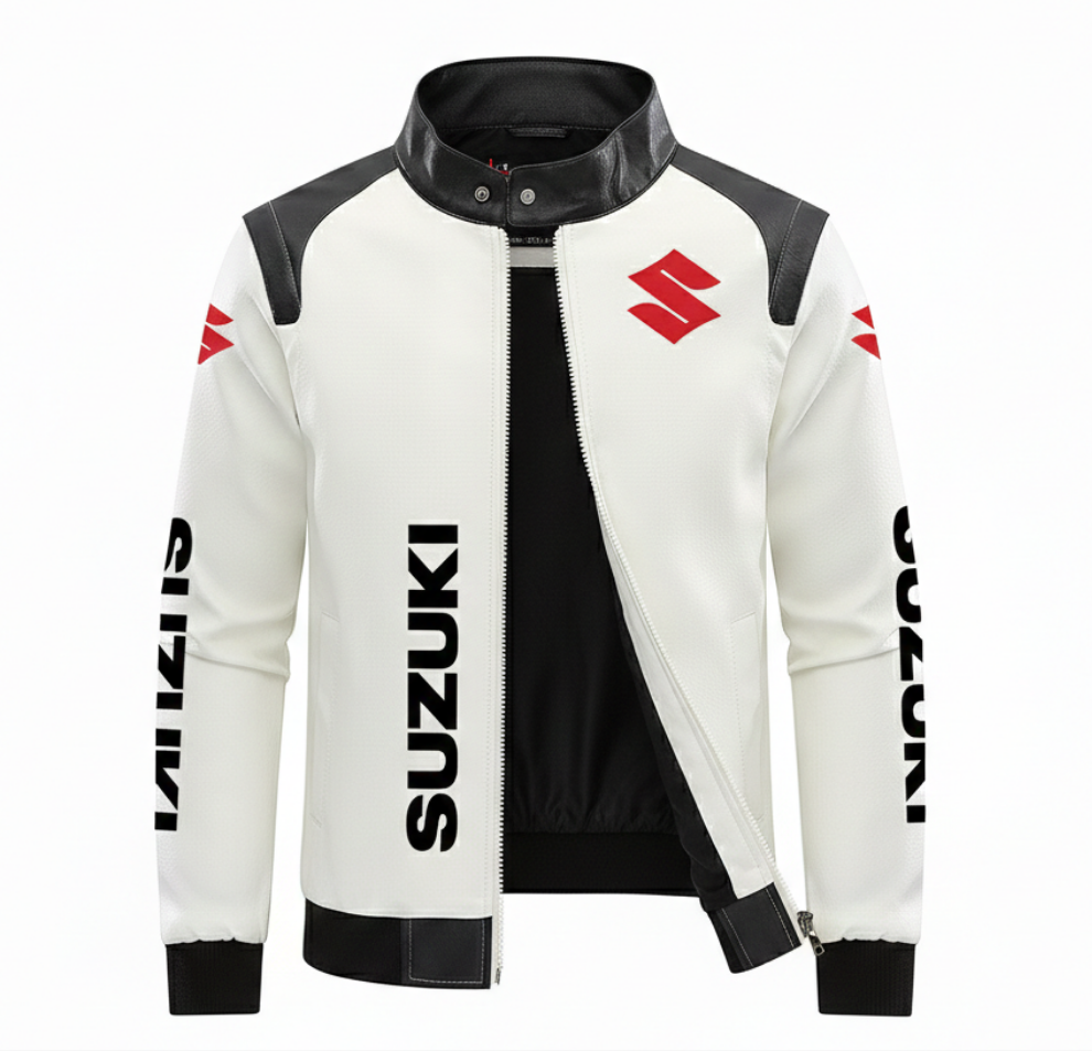 Suzuki Racing Jacket Red Logo (leather)