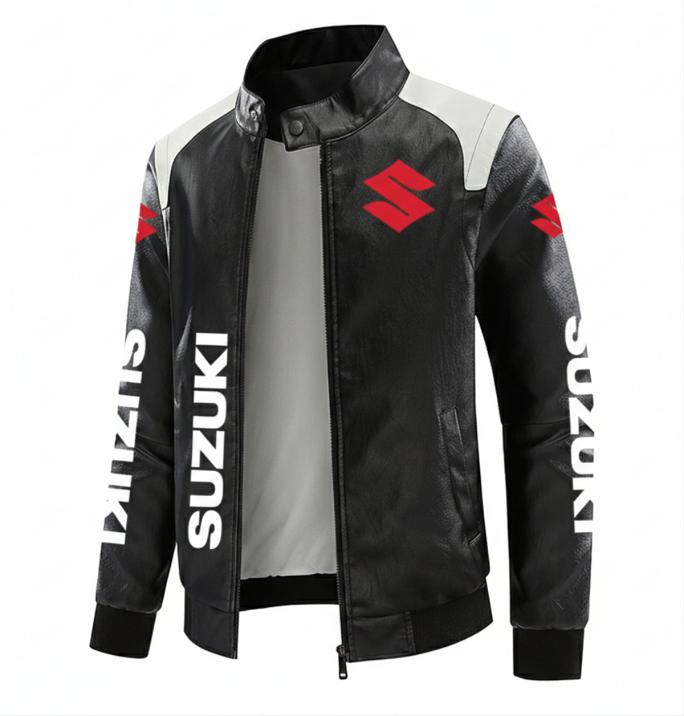 Suzuki Racing Jacket Red Logo (leather)
