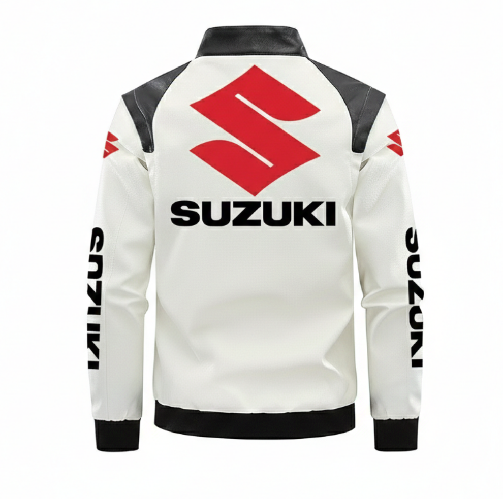 Suzuki Racing Jacket Red Logo (leather)