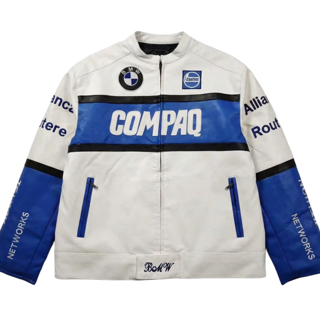 Vintage Leather Jacket BMW Compaq