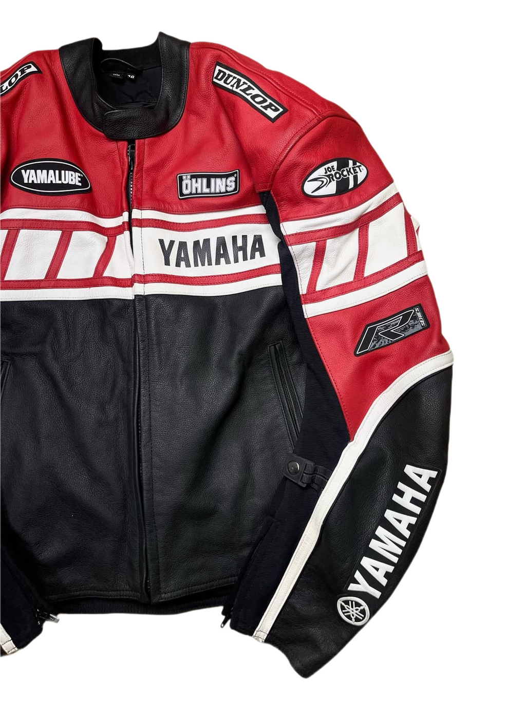 Yamaha Racing Leather Jacket - Vintage Joe Rocket Style