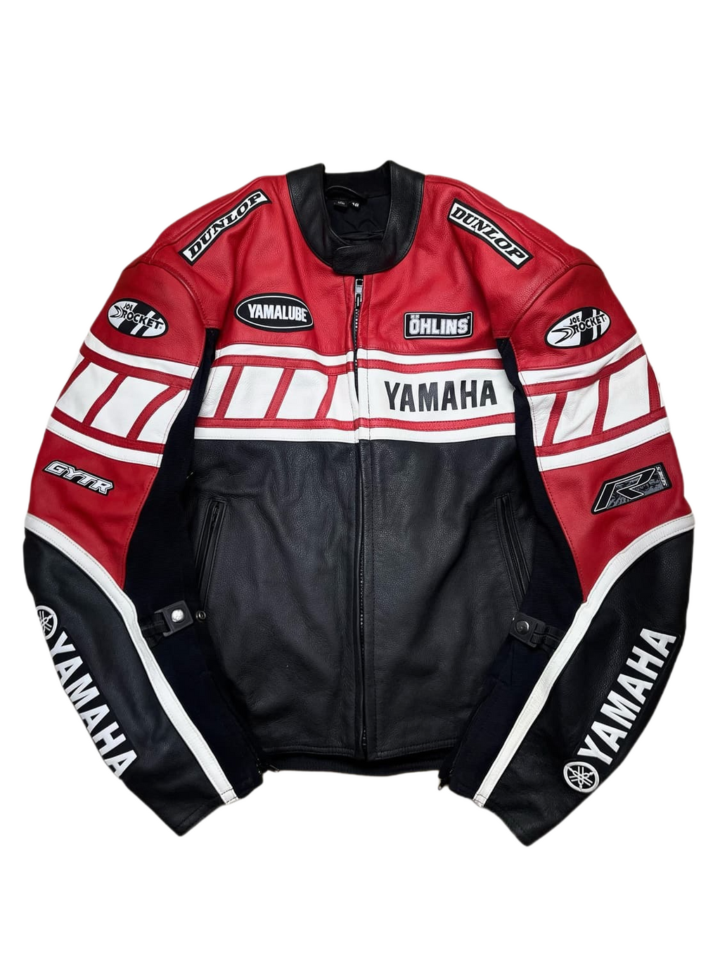 Yamaha Racing Leather Jacket - Vintage Joe Rocket Style