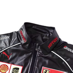 Vintage Ferrari F1 Leather Jacket - Red Edition