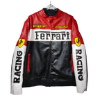Ferrari Racing Biker Leather Jacket