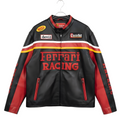 Vintage Ferrari Racing Leather Jacket - Retro F1 Style