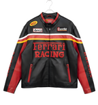 Vintage Ferrari Racing Leather Jacket - Retro F1 Style
