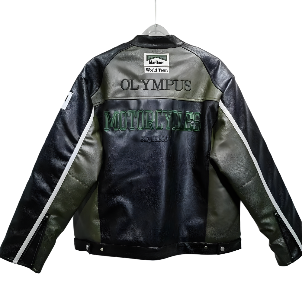 Ferrari F1 Olympus Leather Jacket - Green Edition