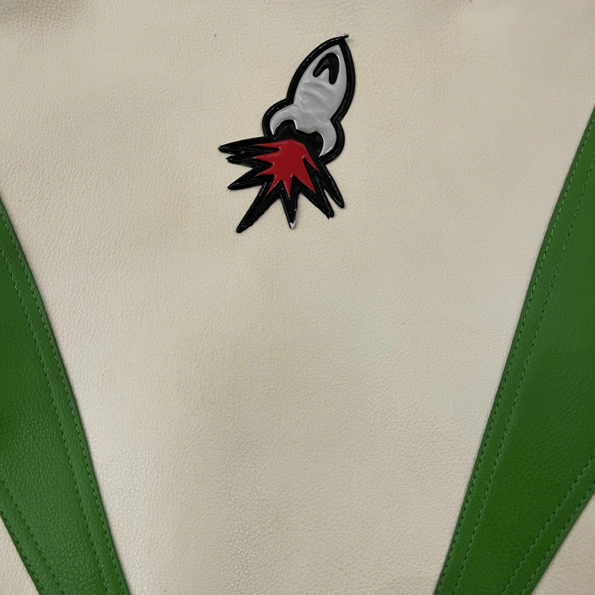 Kawasaki x Joe Rocket Racing Leather Jacket - White and Green Edition