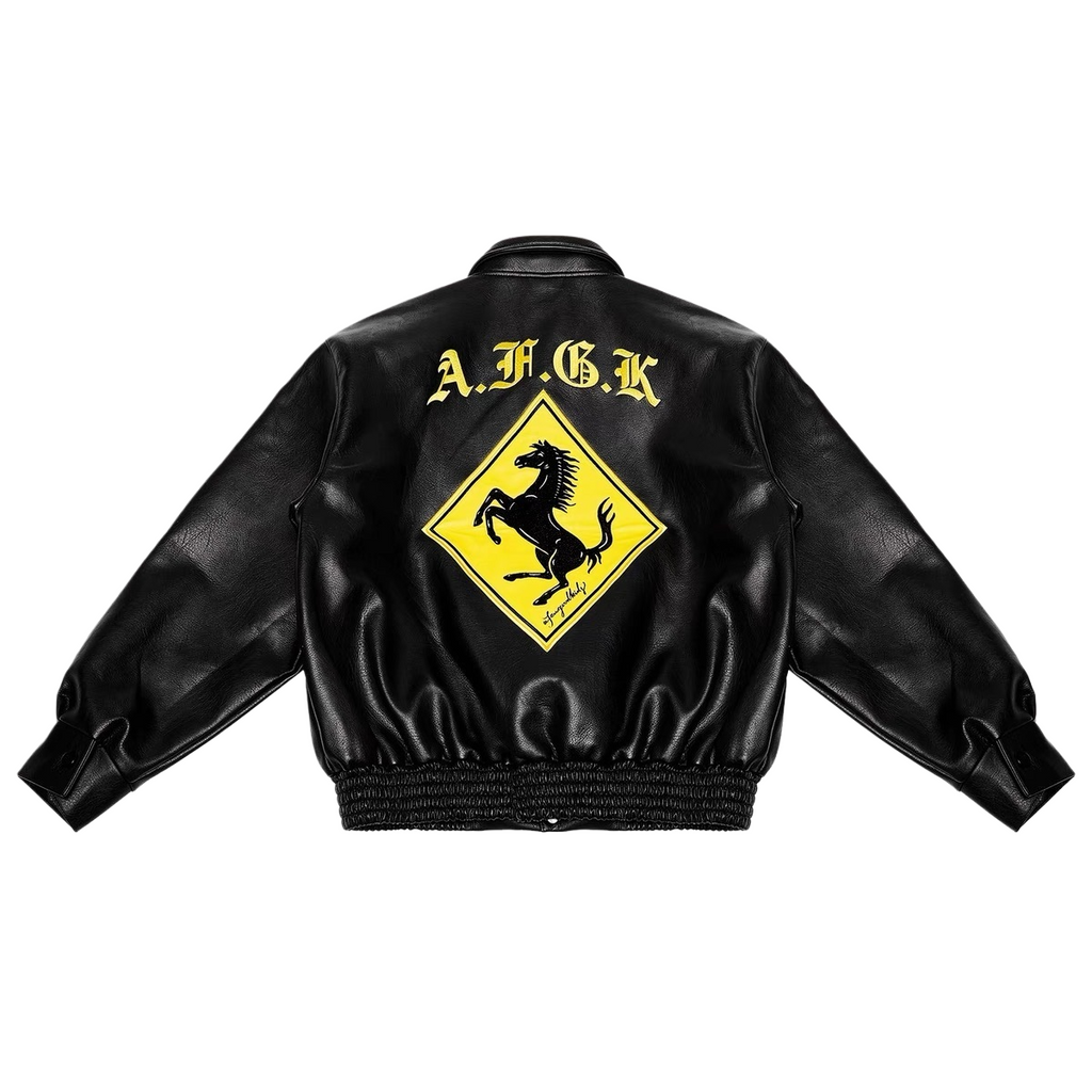 Doncare AFGK Ferrari Leather Jacket - Black Edition