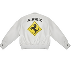 Doncare AFGK Ferrari Leather Jacket - White Edition