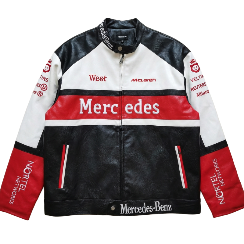 F1 Team McLaren x Mercedes-Benz Leather Jacket
