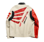 Honda Racing Corporation Leather Jacket - Retro Motorsport Style