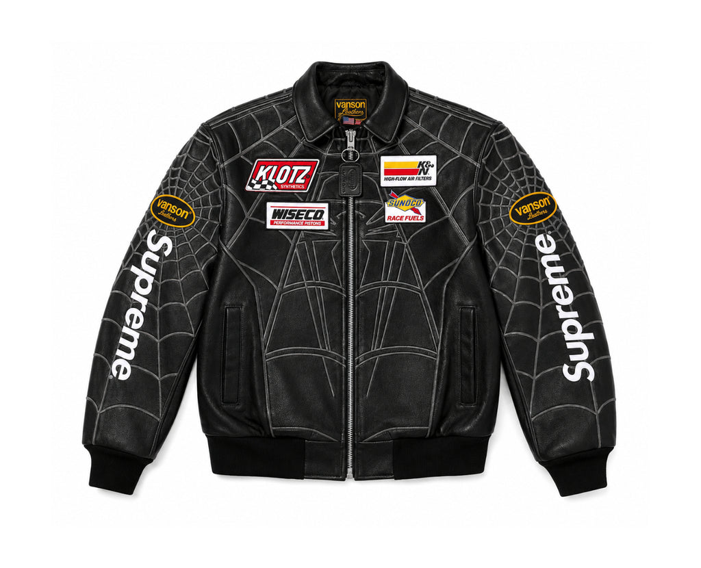Supreme x Spider Man Leather Jacket 2026