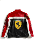 Ferrari F1 Racing Style Leather Jacket - Collector's Edition