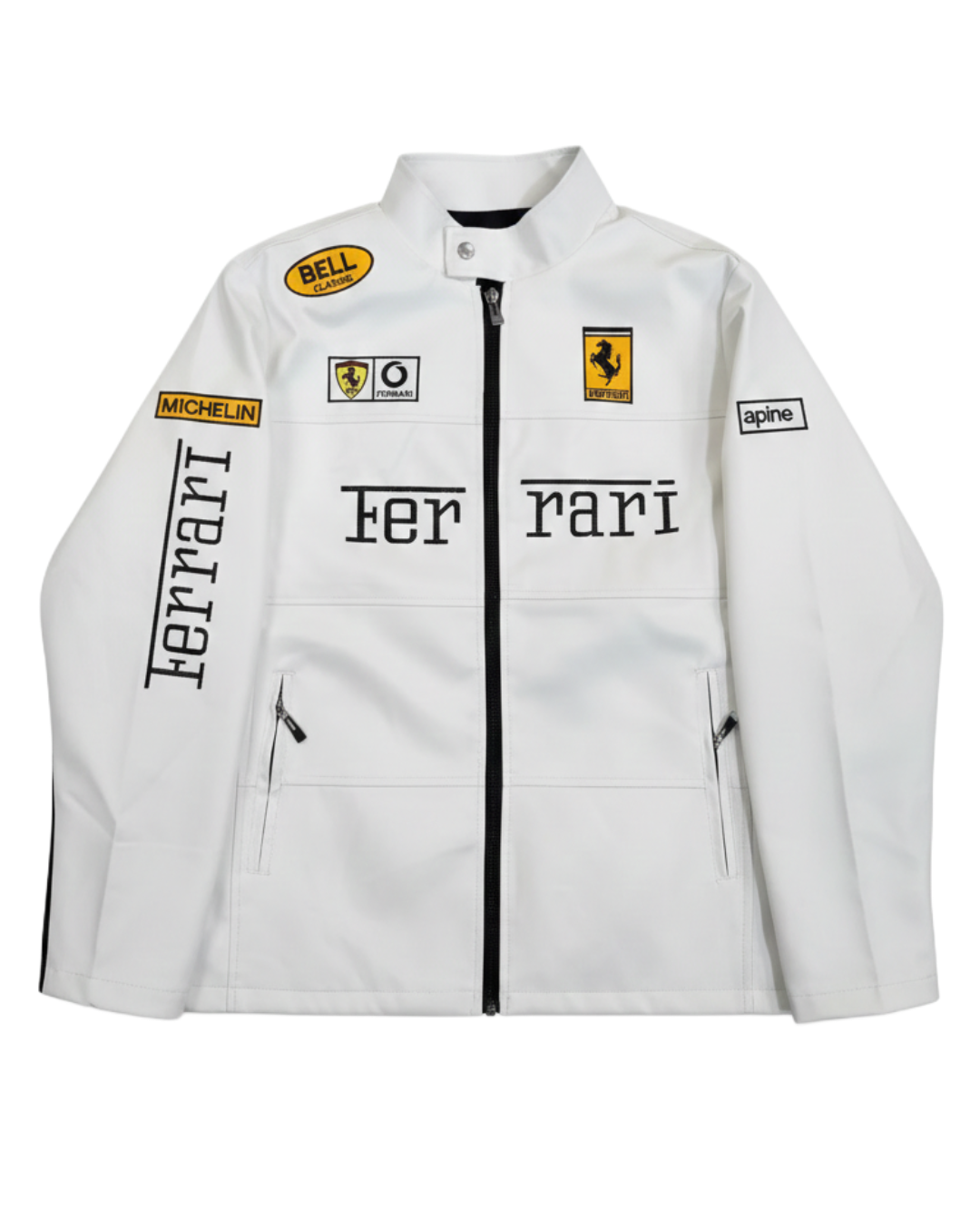 Exclusive Ferrari F1 Racing Style Leather Jacket
