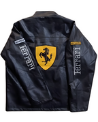 Exclusive Ferrari F1 Racing Style Leather Jacket