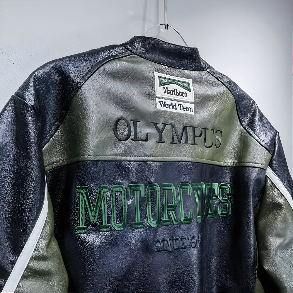 Ferrari F1 Olympus Leather Jacket - Green Edition