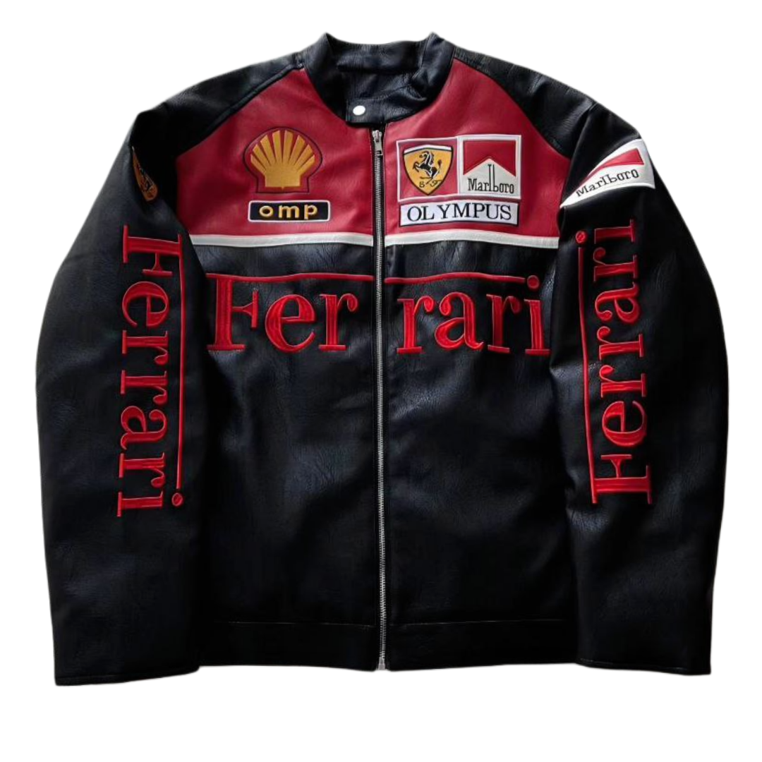 Ferrari F1 Olympus Leather Jacket - Red Edition