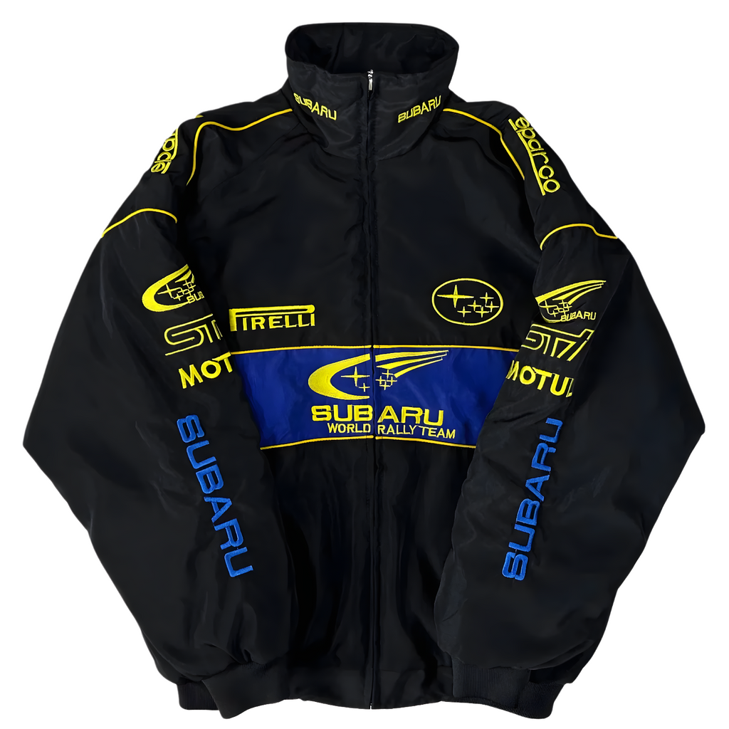 Subaru Rally Vintage Racing Jacket - Black Edition