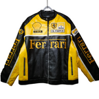 Ferrari F1 Olympus Leather Jacket - Yellow Edition