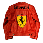 Red Ferrari Leather Jacket - Michael Schumacher Edition