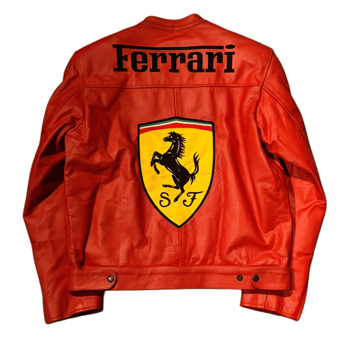 Red Ferrari Leather Jacket - Michael Schumacher Edition