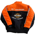 Harley Davidson Vintage Racing Jacket - Orange Edition