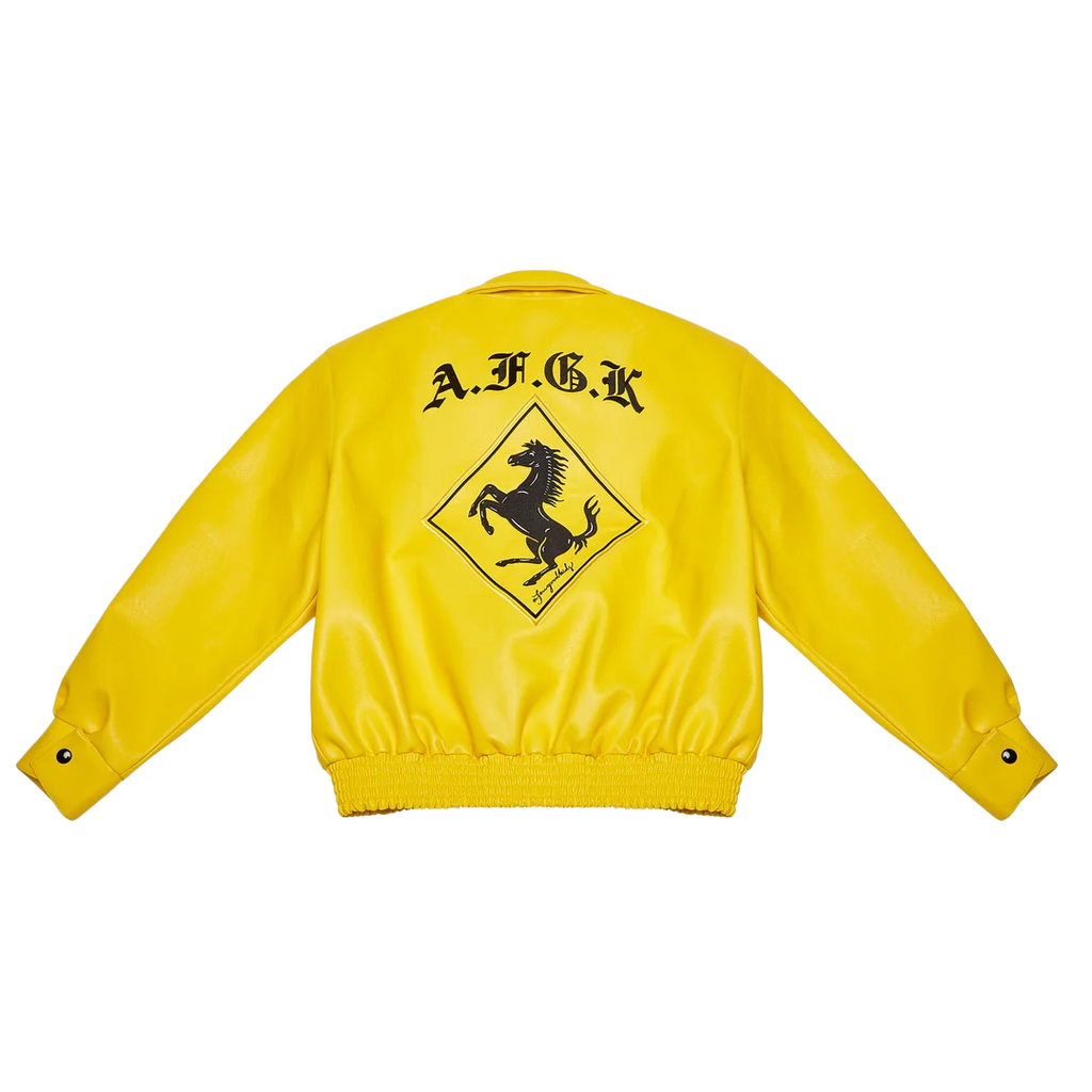 Doncare AFGK Ferrari Leather Jacket - Yellow Edition
