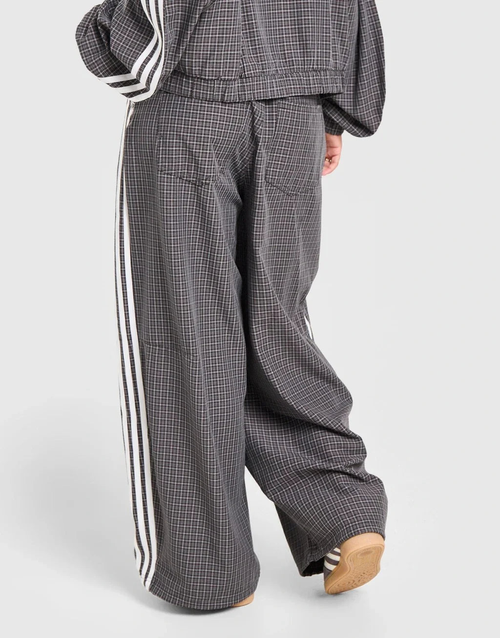 Adidas Originals Pantalón Deportivo de Cuadros - Negro