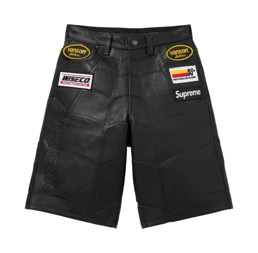 Supreme x Spider-Man Leather Shorts 2026