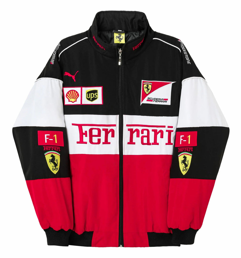 Ferrari F1 Vintage Racing Jacket - White
