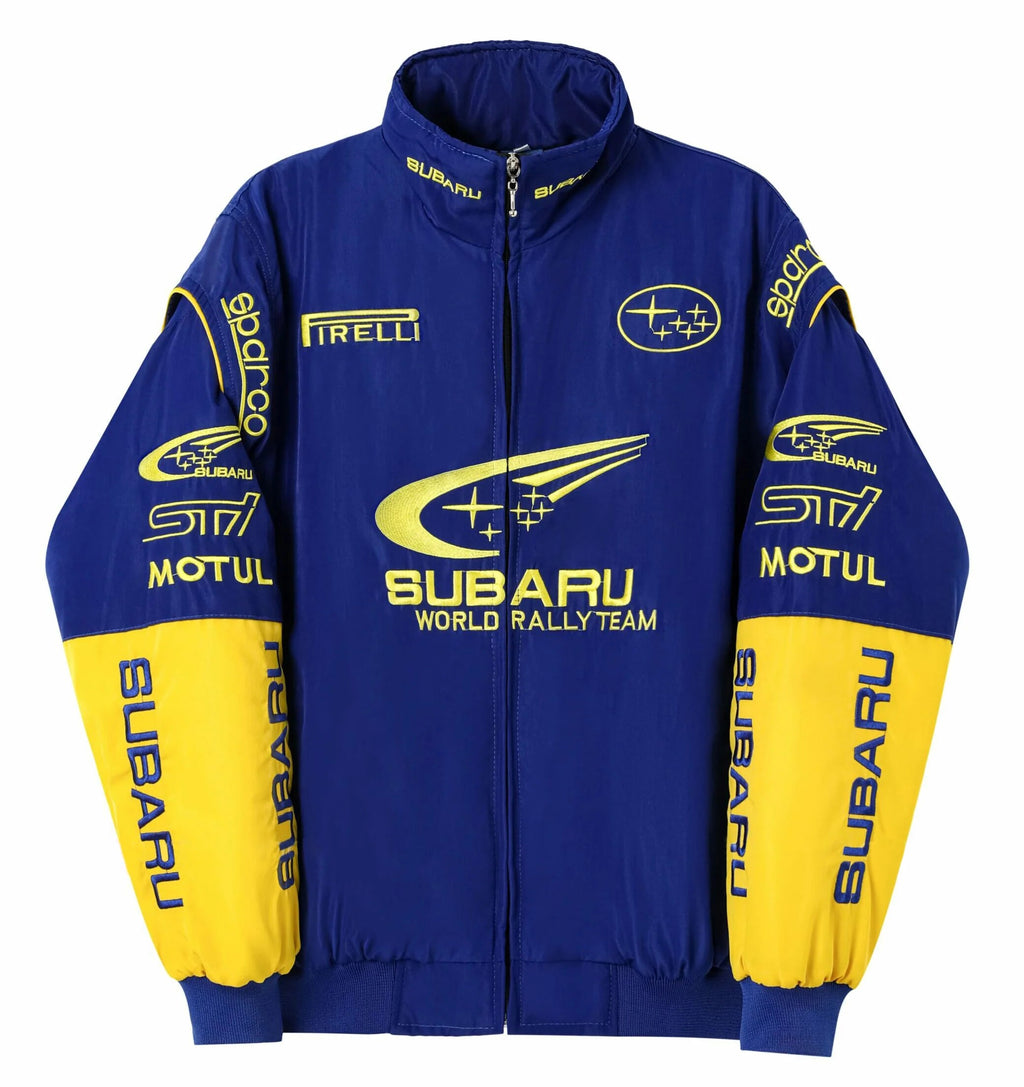 Vintage Subaru Rally Racing Jacket - Blue Edition