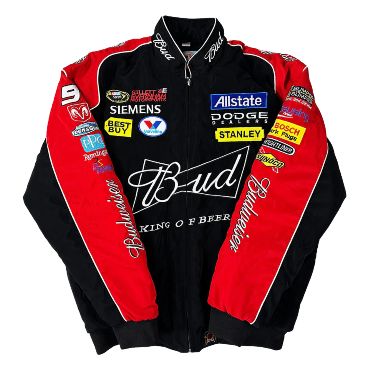 Vintage Budweiser Racing Jacket - Black Edition