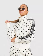Chaqueta Adidas Originals de Lunares – Blanco