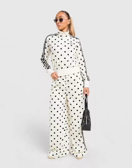 Chaqueta Adidas Originals de Lunares – Blanco