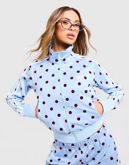 Chaqueta Adidas Originals de Lunares – Azul