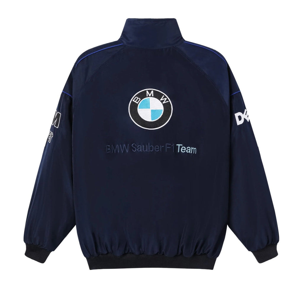 Vintage Blue BMW Racing Jacket