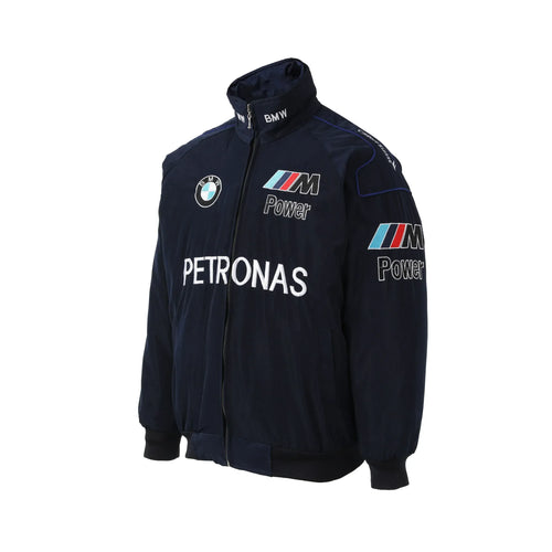Vintage Blue BMW Racing Jacket