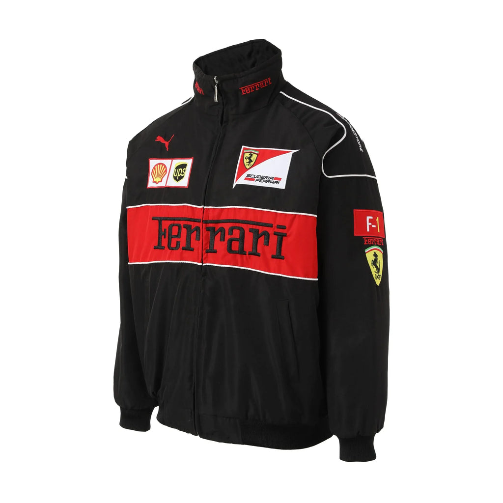 Ferrari F1 Vintage Racing Jacket - Black Edition