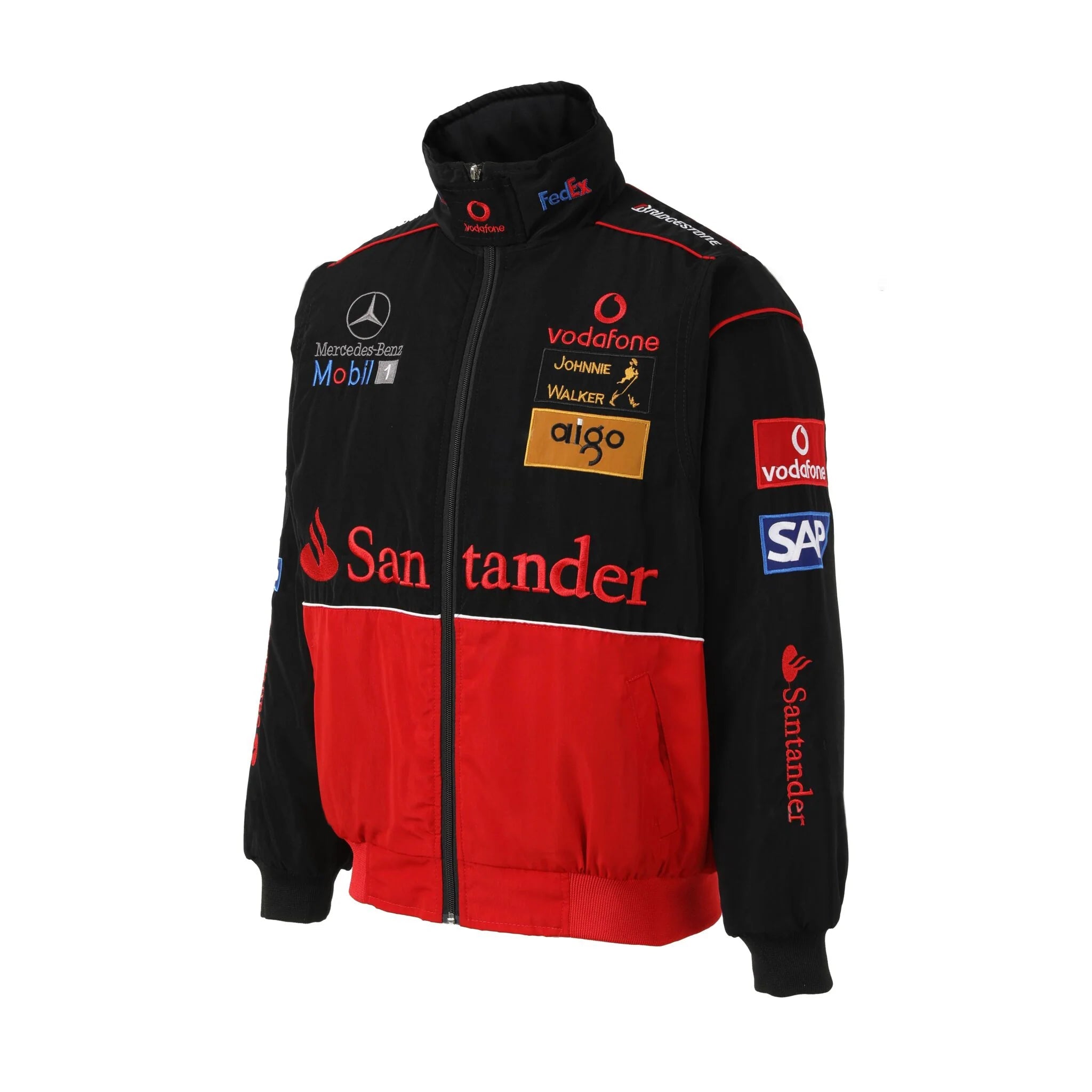 Mercedes F1 Vintage Racing Jacket - Red