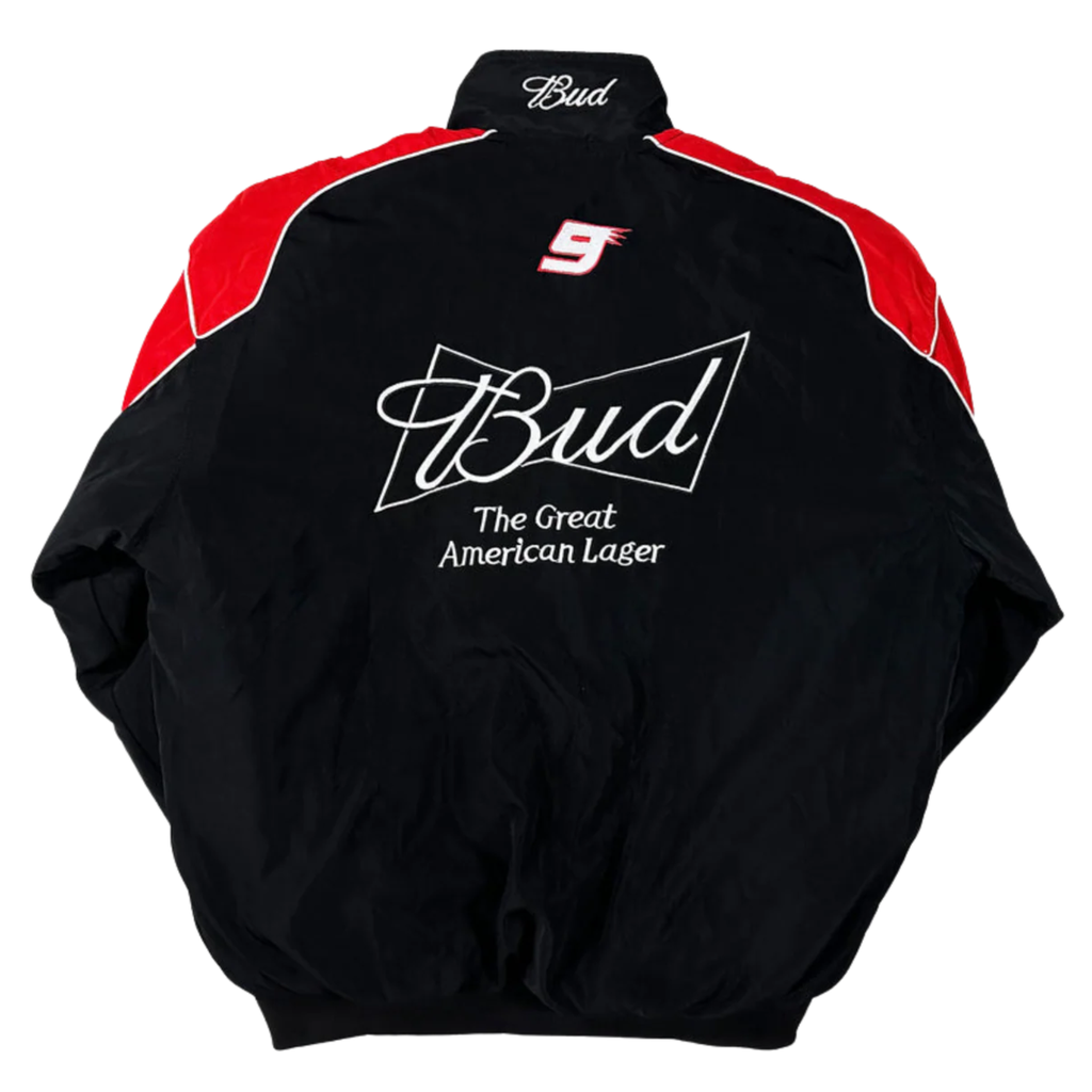 Vintage Budweiser Racing Jacket - Black Edition