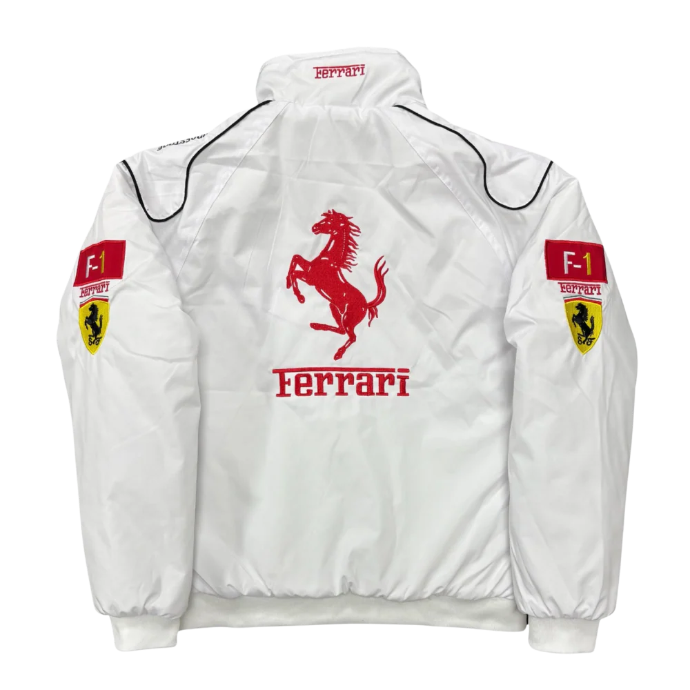 Ferrari F1 Vintage Racing Jacket - White