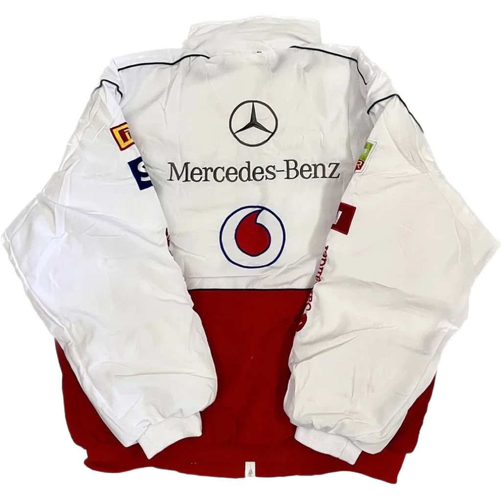 Mercedes F1 Vintage Racing Jacket - white