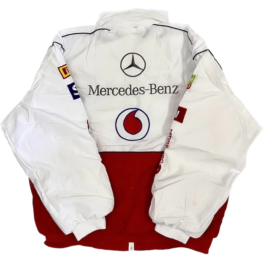 Mercedes F1 Vintage Racing Jacket - white